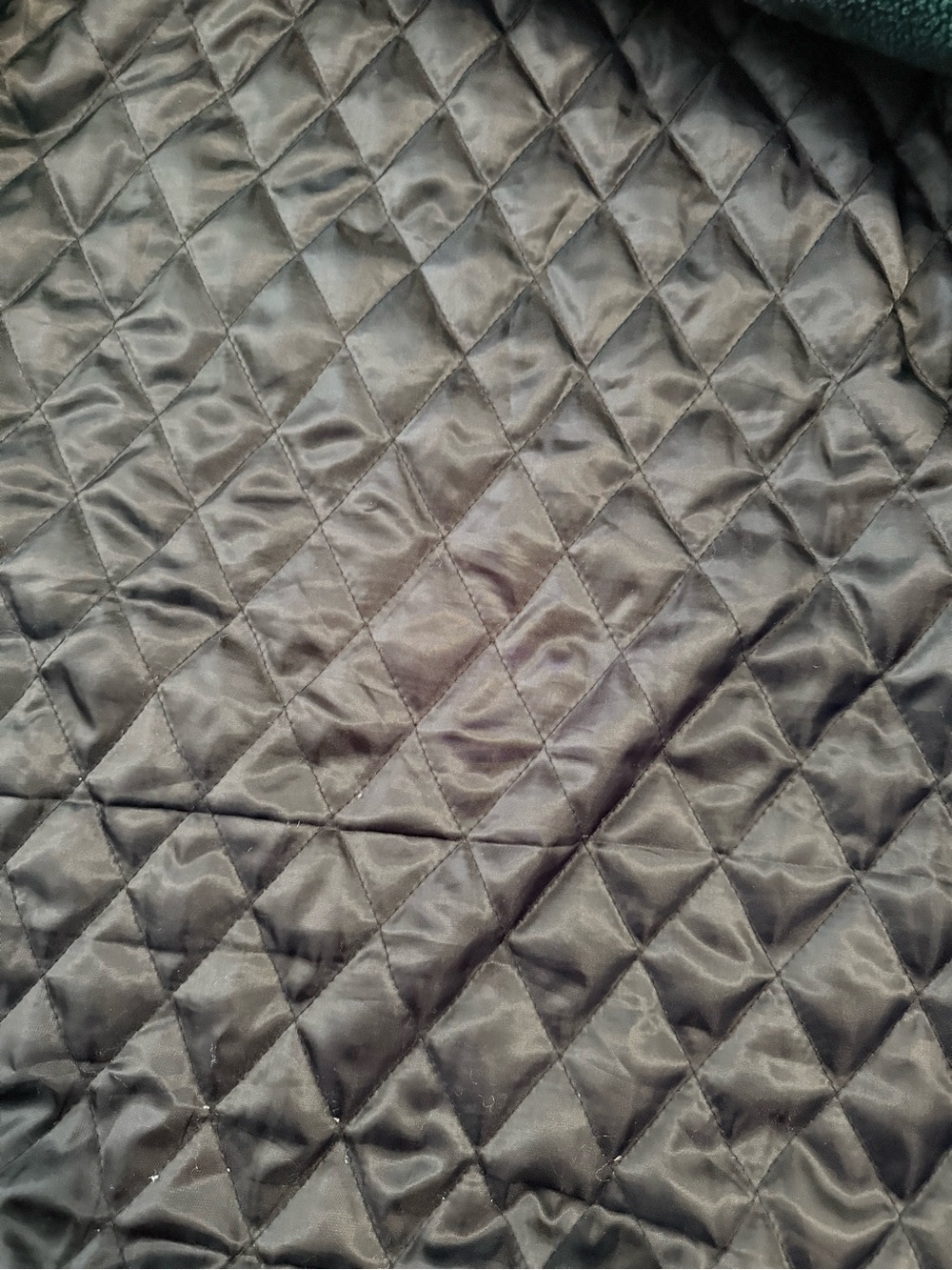 Aelfric Eden Sherpa Fleece Jacket XL Forest Green Cream Block Quilted Unisex - Picture 4 of 9